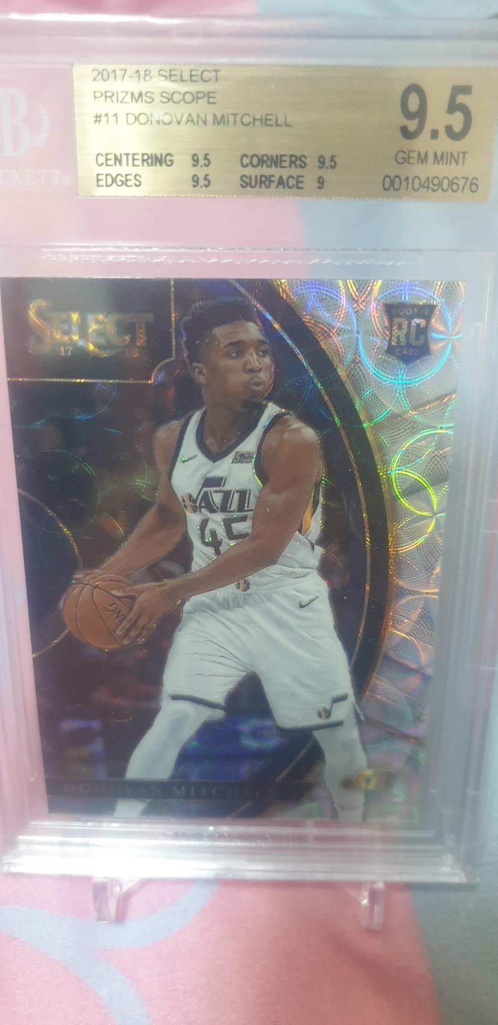 DONOVAN MITCHELL SELECT SCOPE PRIZM RC BGS 鑑定9.5分金標米丘蜘蛛人