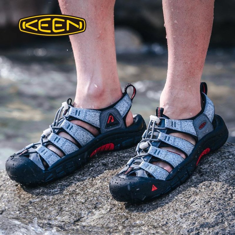 CodE= KEEN NEWPORT H2 X FUJI ROCK SANDALS護趾防水包頭涼鞋(灰