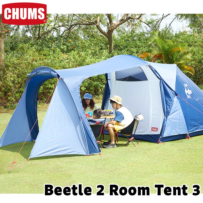 CodE= CHUMS BEETLE 2 ROOM TENT 3 兩房帳篷(蒂芬妮綠圖騰)CH62-1518