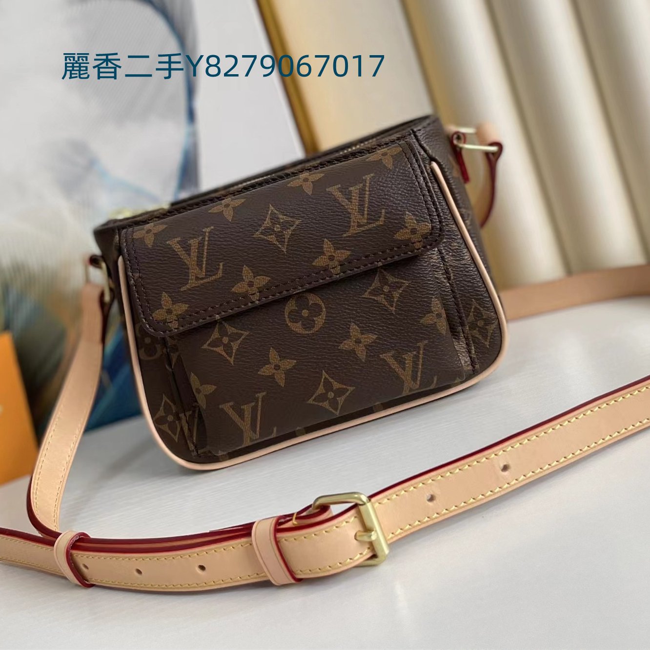 麗香二手 LV 路易威登 經典老花 vintage 豆腐包 斜背包 單肩包 M51165 現貨