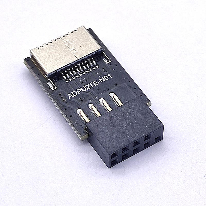 USB3.2前置19PIN 9針轉3.1 C TYPE-E轉接A-KEY頭20針轉19針擴展卡