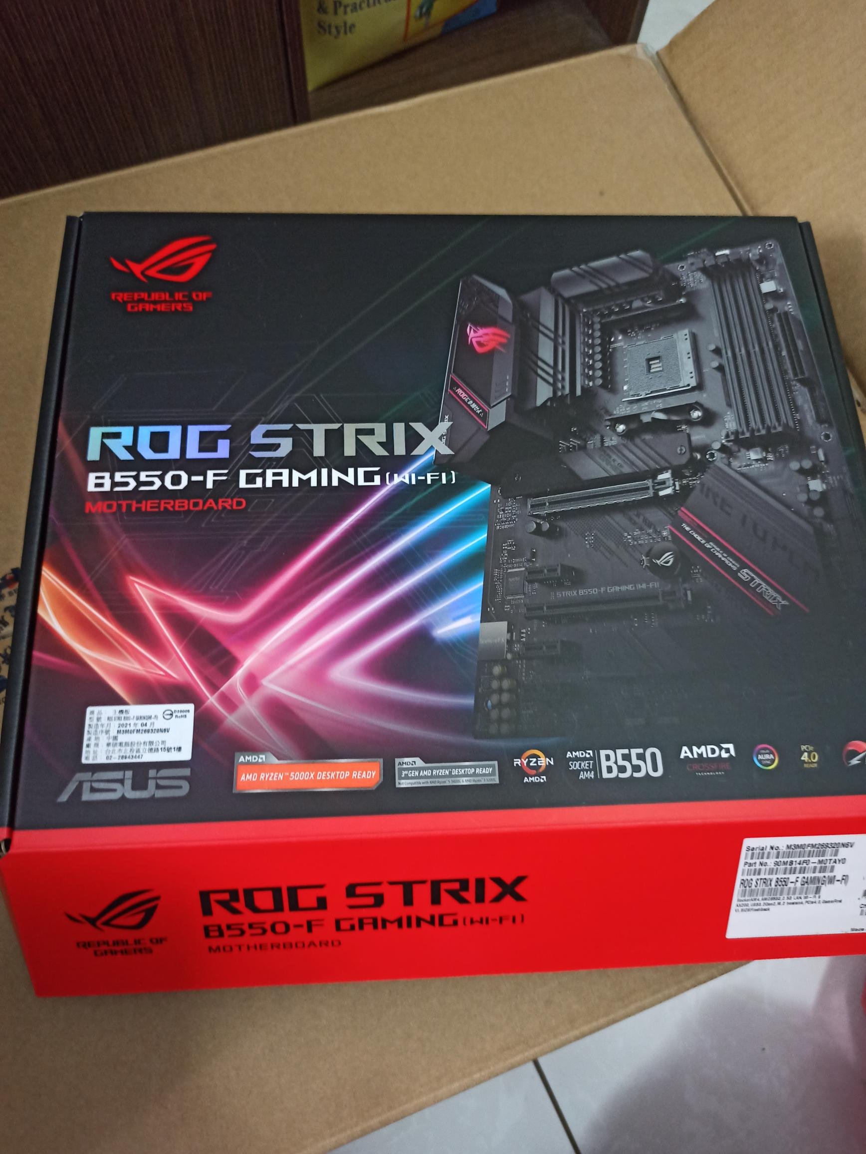 ASUS 華碩ROG STRIX B550-F GAMING 主機板(WI-FI) / 現貨自取或宅配