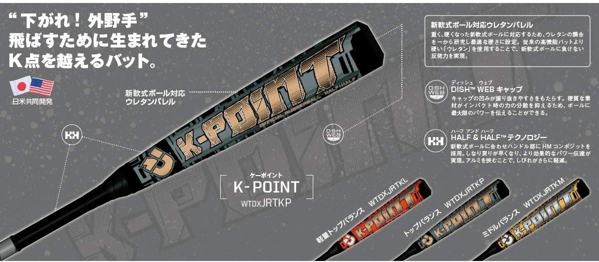 【日本軟棒】Demarini K-point M球對應