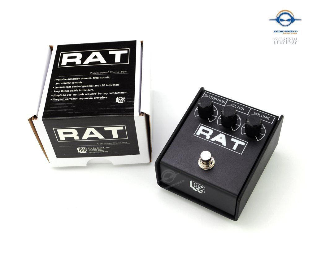 音響世界：美國Pro Co RAT2超經典破音吉他效果器-售完補貨中