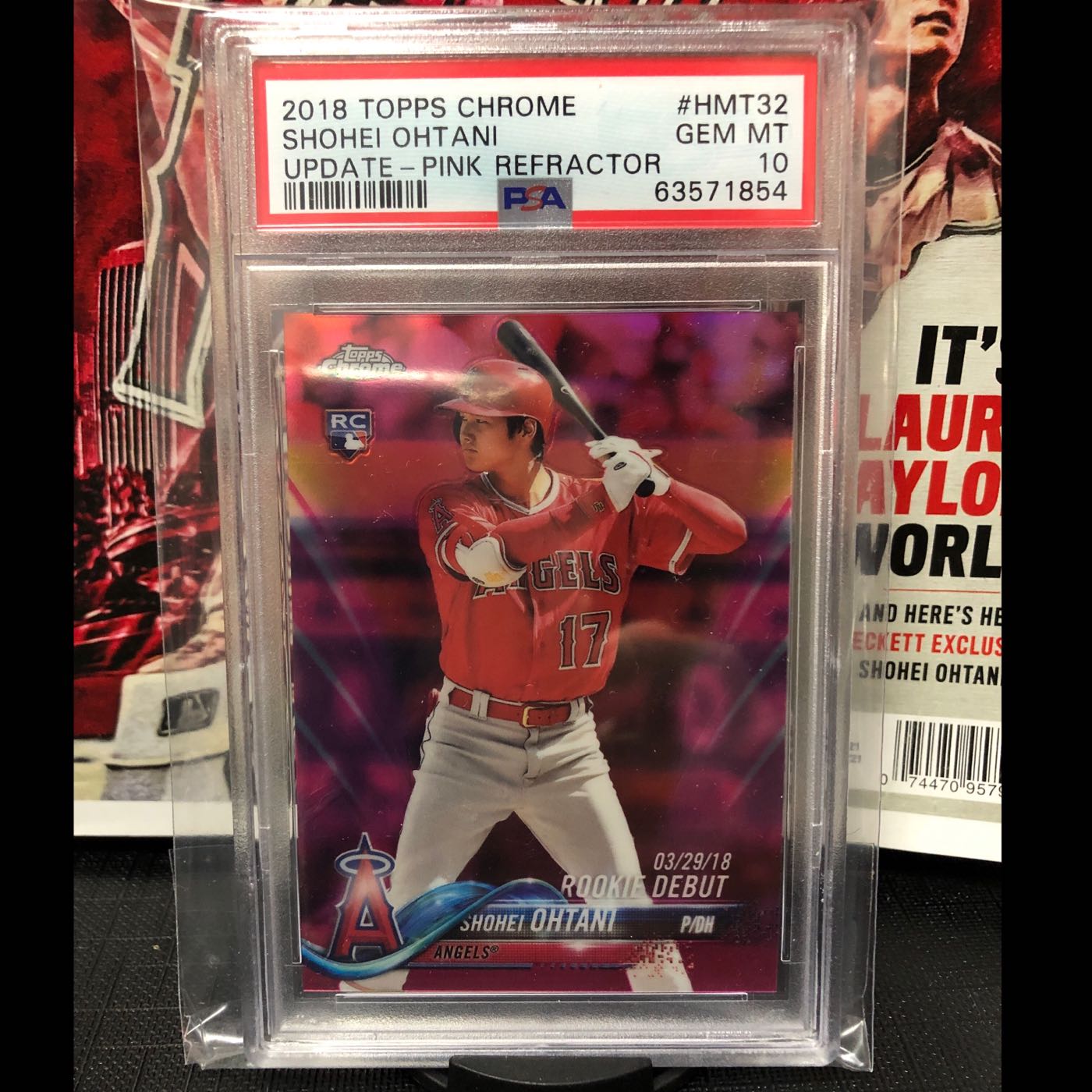 Topps Chrome Update Pink Refractor Ohtani rc psa10 HTM32 大谷翔平 