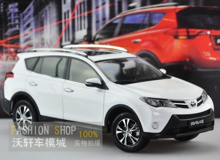 現貨熱銷-原廠TOYOTA豐田車模 模型  1：18 新RAV4 TOYOTA SUV 合金金屬汽車模型 車模 模