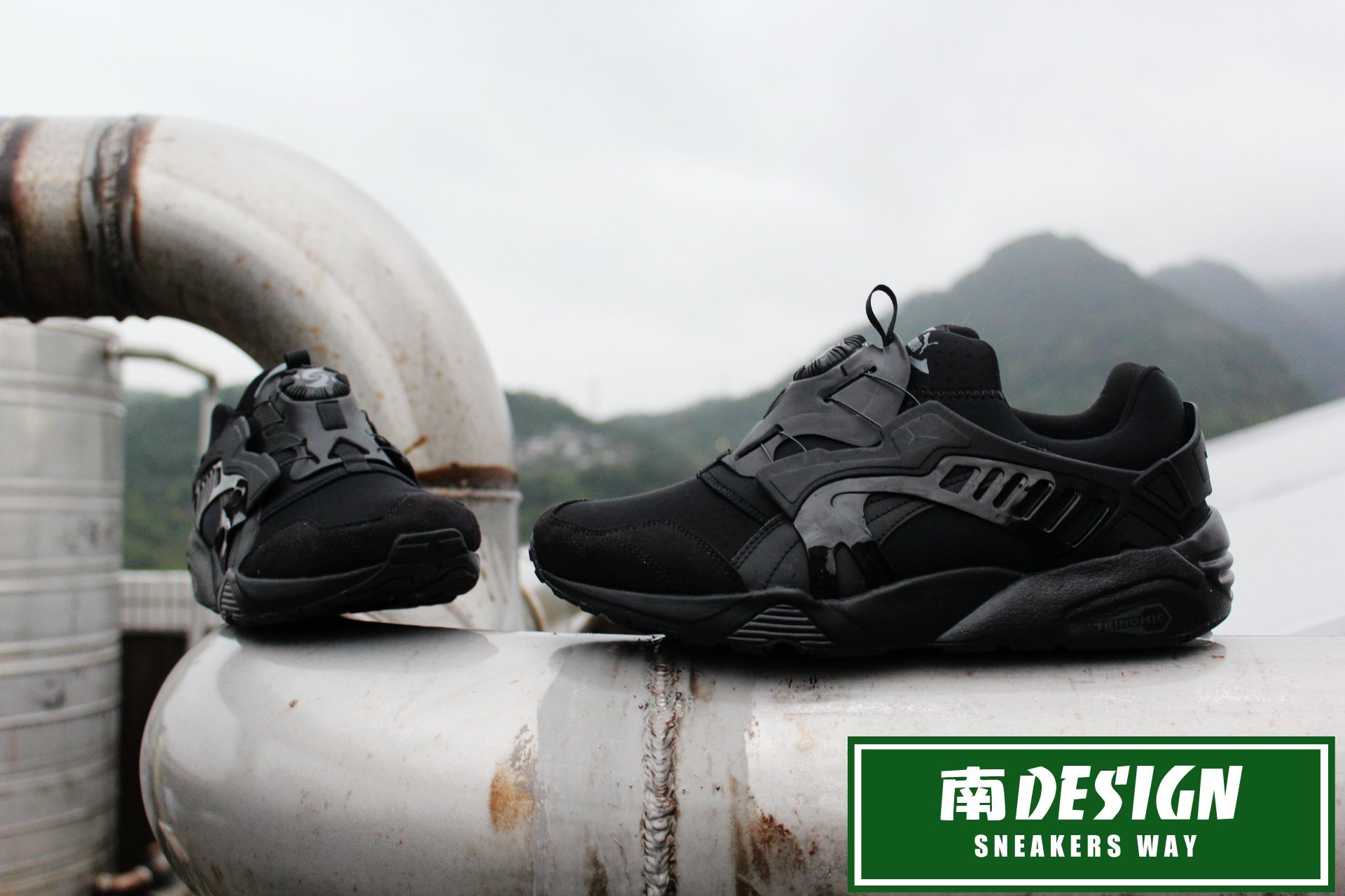 現南◇ PUMA Disc Blaze 36196602 361966-02 黑武士轉盤全黑女鞋