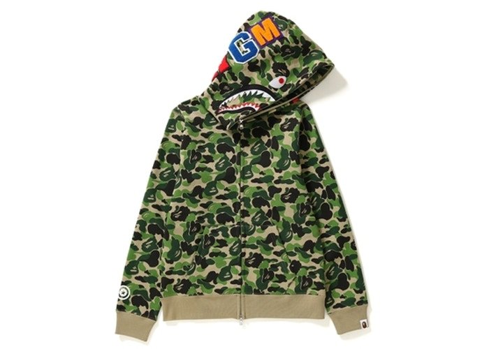 日貨代購CITY】APE BAPE ABC CAMO SHARK FULL ZIP HOODIE 外套現貨