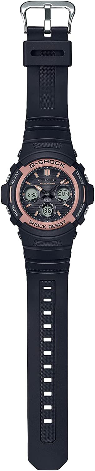 日本正版CASIO 卡西歐G-Shock AWG-M100SF-1A5JR 男錶手錶電波錶太陽能