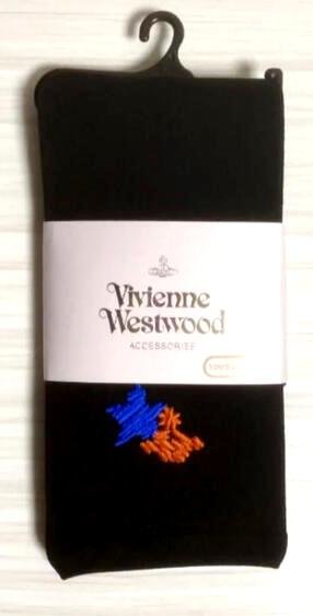 平井涼子*日本製 VIVIENNE WESTWOOD LOGO立體刺繡 10分丈 110D 內搭褲 008