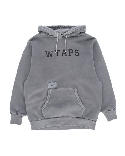 WTAPS 19AW COLLEGE. DESIGN HOODED GRAY L 水洗全新正品| Yahoo奇摩拍賣