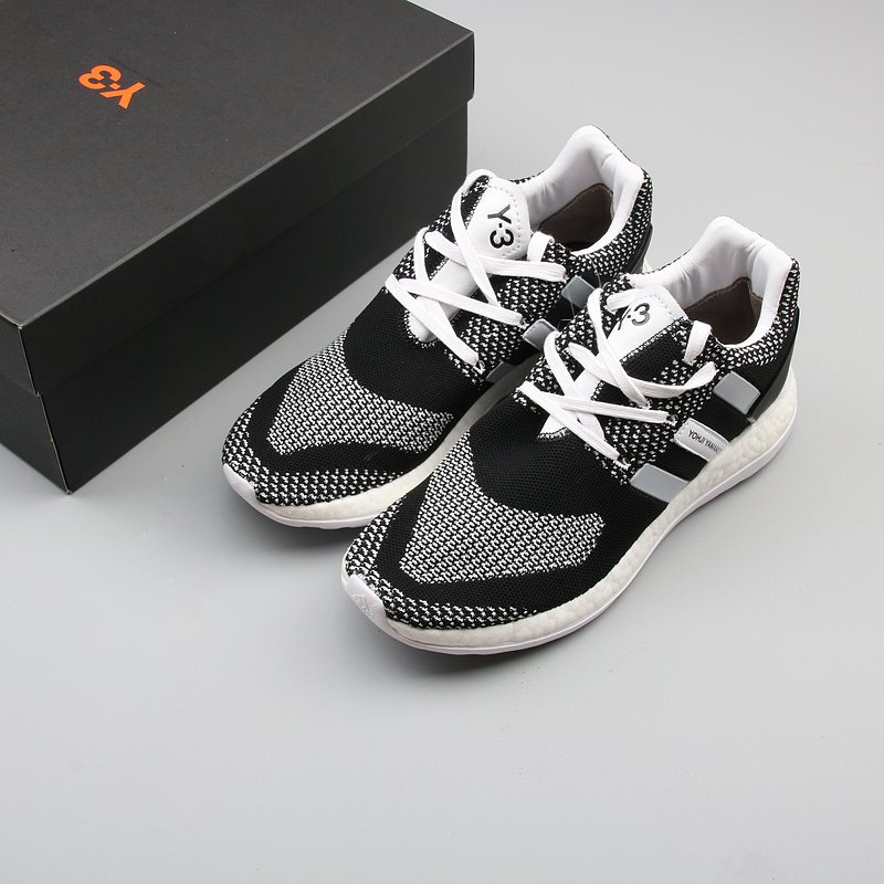 Adidas Y-3 Pure Boost ZG 黑白太極休閒運動慢跑鞋AQ5731 男鞋| Yahoo