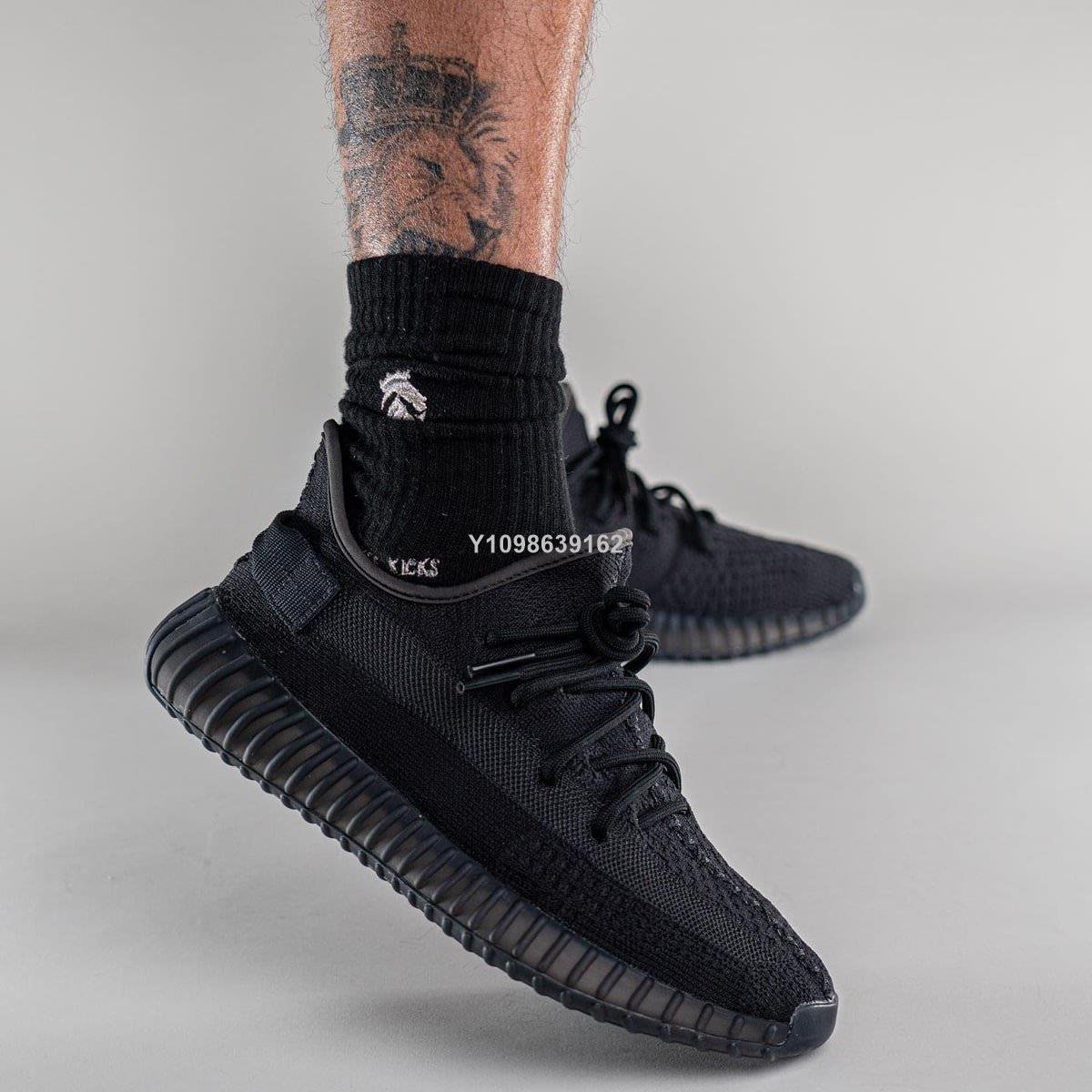 代購】Adidas Yeezy 350 V2 Onyx 全黑經典百搭運動鞋HQ4540男女鞋