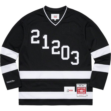 日貨代購CITY】SUPREME WTAPS MITCHELL NESS HOCKEY JERSEY 球衣長T