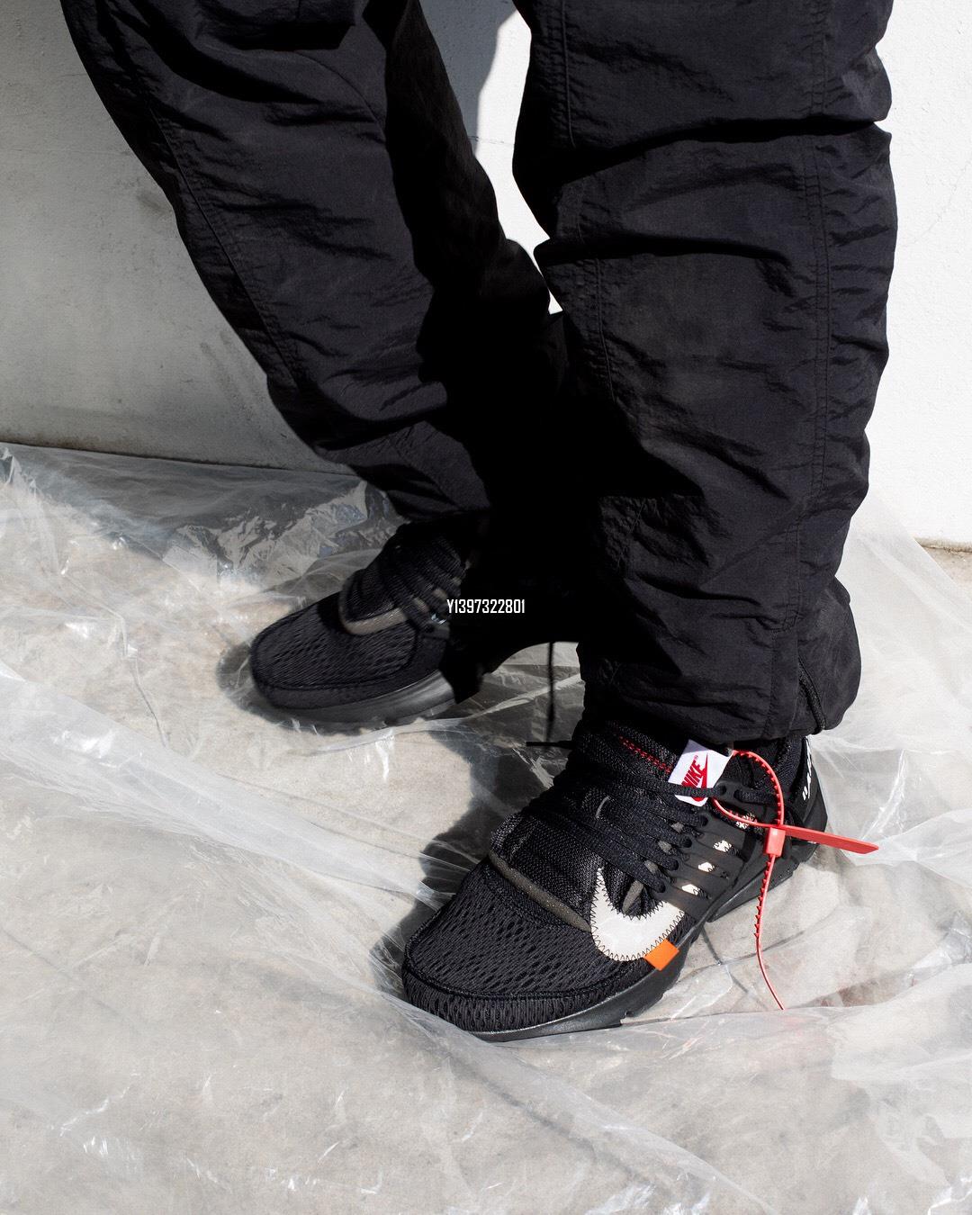 Off White x Nike Air Presto 純黑百搭魚骨鞋慢跑鞋AA3830-002 | Yahoo