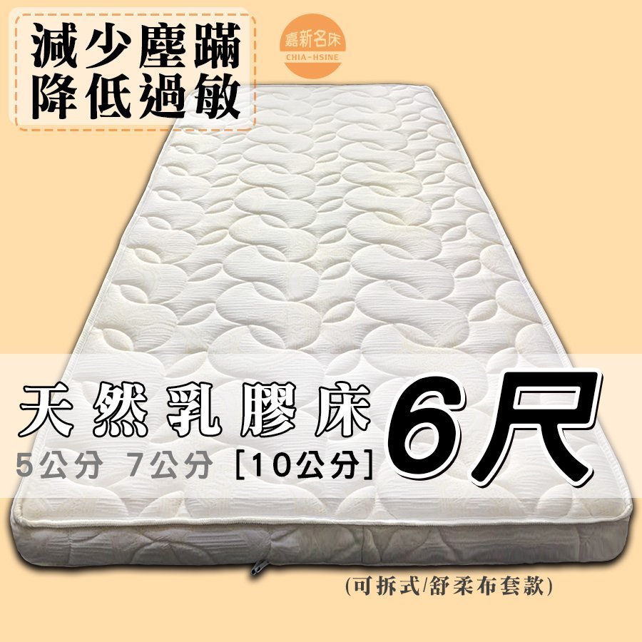 嘉新床墊 厚10公分 雙人加大6尺 馬來西亞天然乳膠床 頂級手工薄墊 台灣第一領導品牌 Yahoo奇摩拍賣