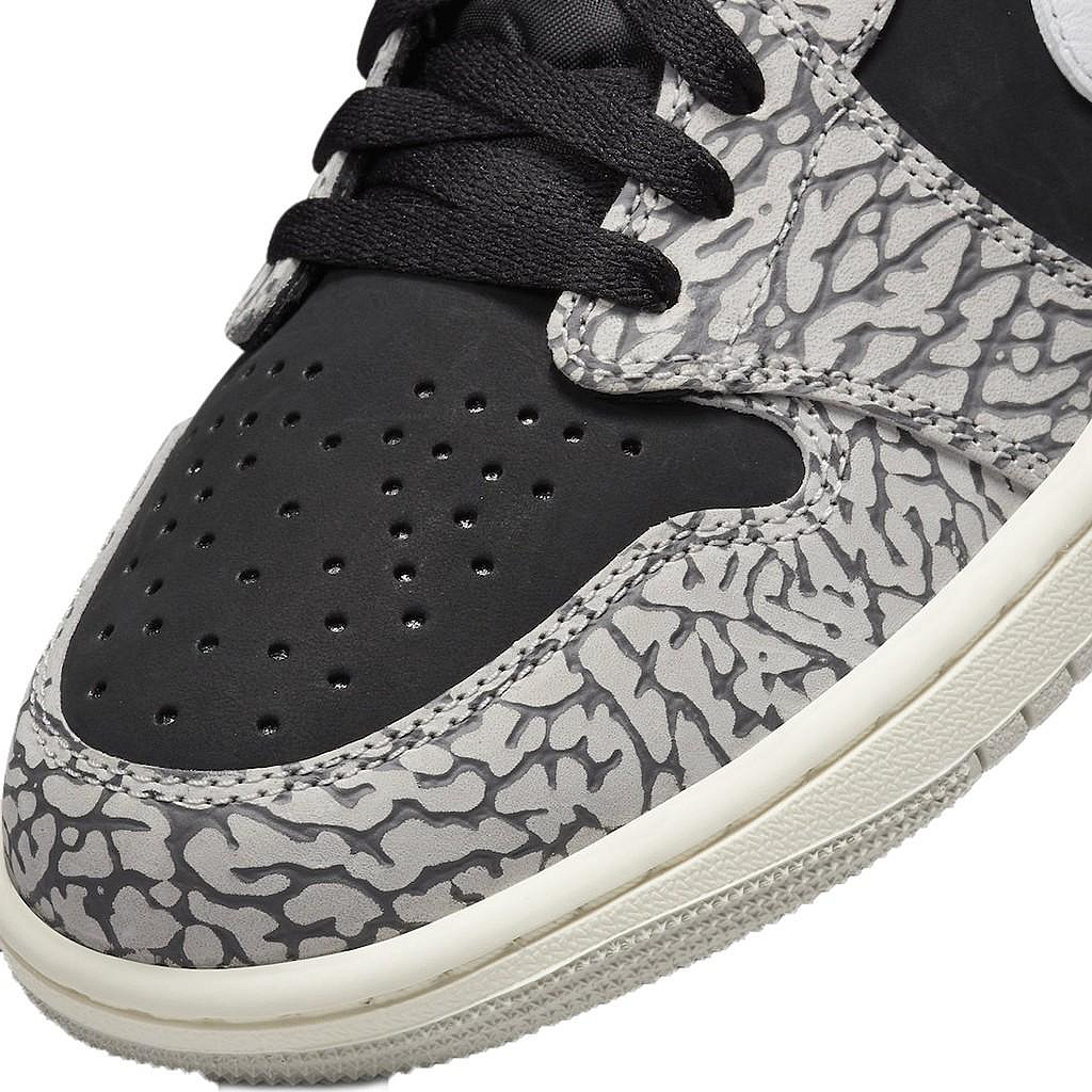 A-KAY0】NIKE AIR JORDAN 1 LOW OG BLACK CEMENT 黑白奶油爆裂紋