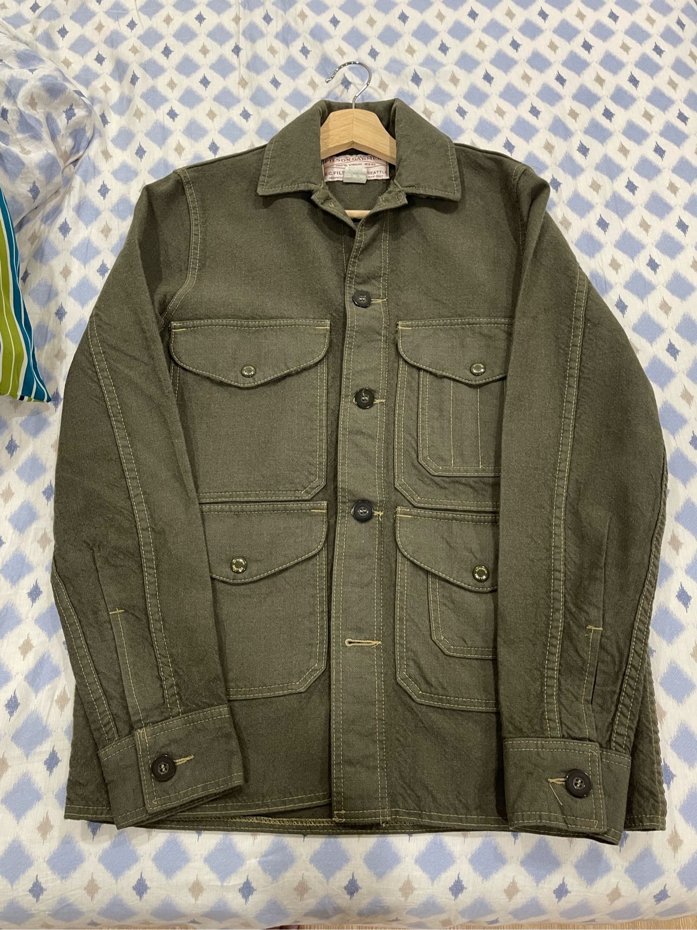 Filson forestry cloth cruiser no-16 x-long 美國百年老牌長板羊毛 ...