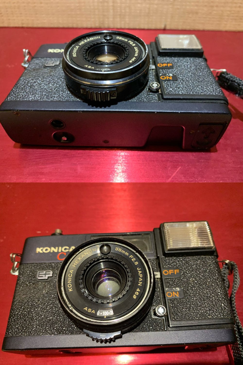 KONICA C35 EF底片相機KONICA C35 EF零件機底片型照相機底片相機傻瓜