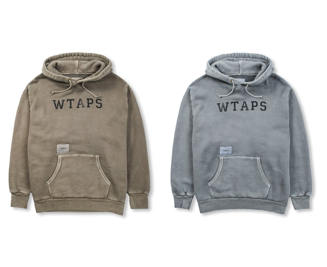 希望商店】WTAPS COLLEGE DESIGN HOODED 19AW 非目錄款水洗logo 帽T