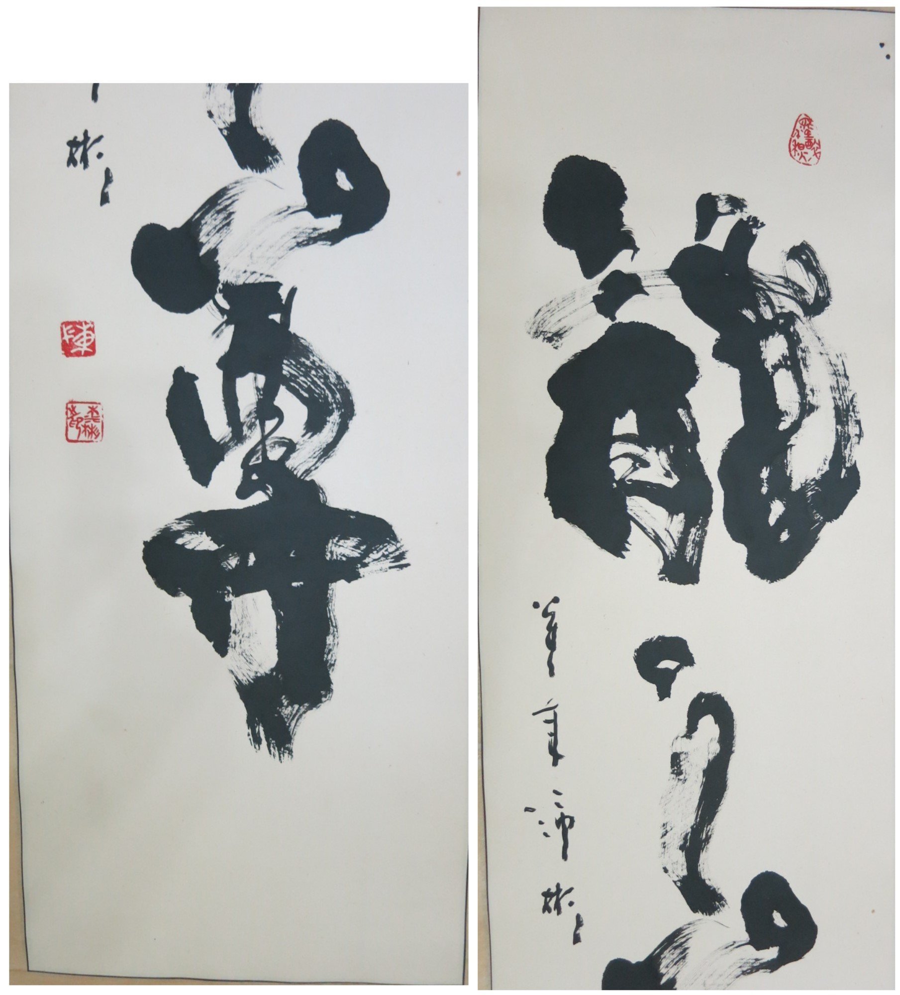 普及型「唐雲畫 荷塘清趣図」近代画家 肉筆紙本 真作掛け軸 書画立軸 巻き物 中国書画 蔵出 掛軸