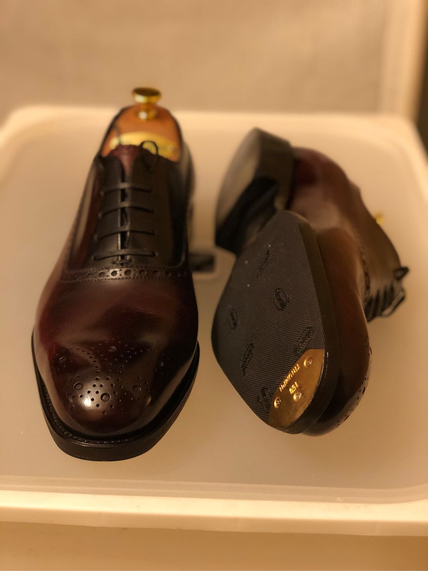 全新Salvatore Ferragamo菲拉格慕Tramezza Special Edition 全手工皮鞋