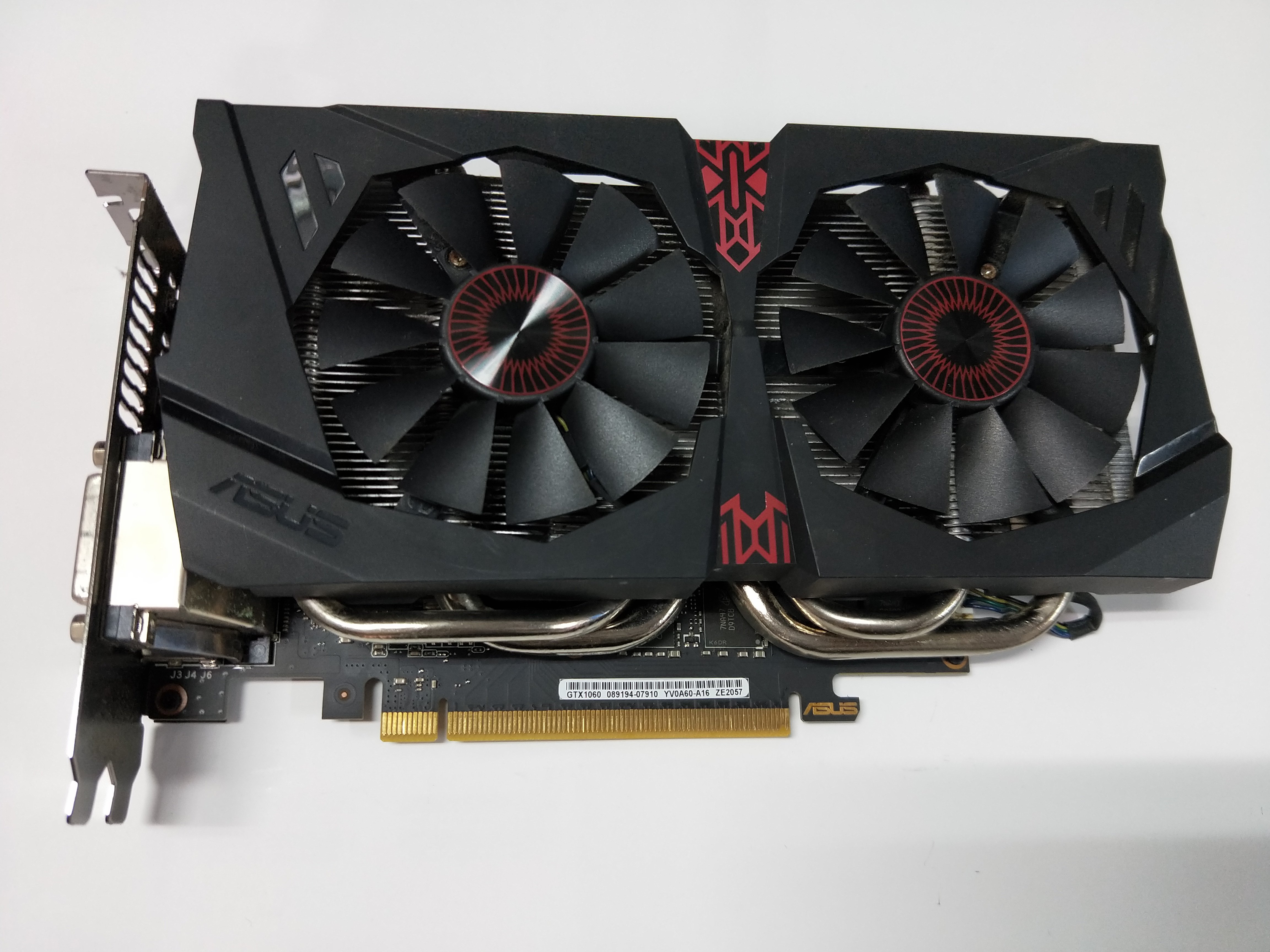 華碩ASUS STRIX-GTX1060-DC2O6G 6G DDR5 顯示卡二手良品$2500 | Yahoo