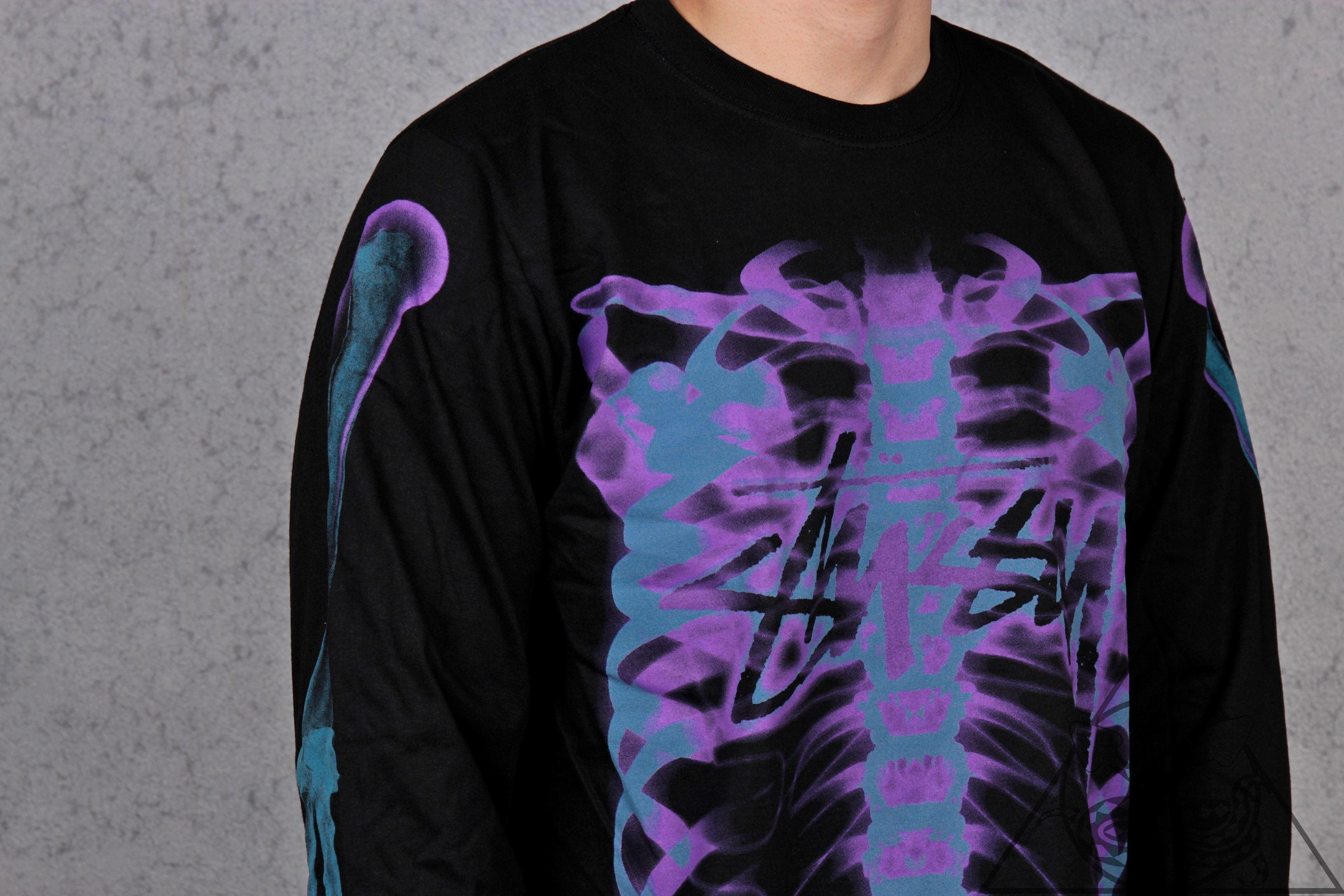 HYDRA】Stussy Rib Cage 3M LS Tee X光反光骷髏長T【SUY43