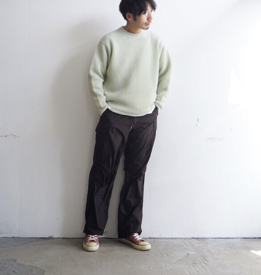 21SS AURALEE HEMP RIB KNIT BIG P/O - Light Green size:4 | Yahoo