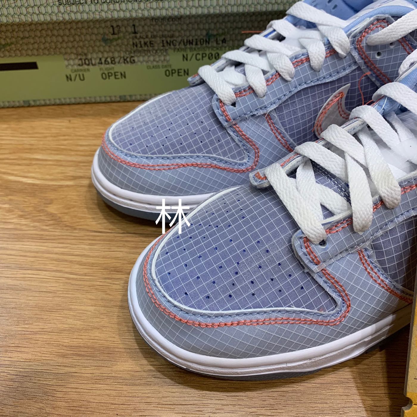 全新Union LA x Nike Dunk Low Argon 水藍網格縫線男女鞋聯名DJ9649