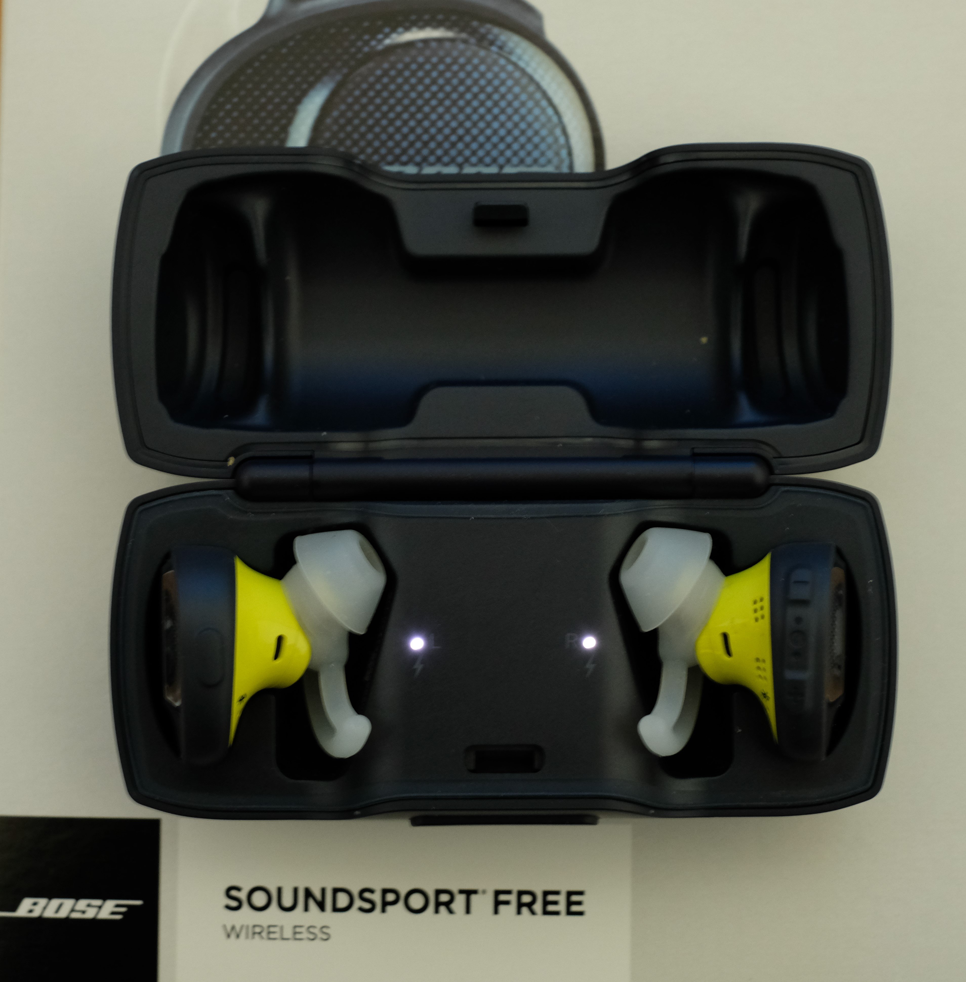 BOSE SOUNDSPORT FREE 藍芽耳機藍黃色超美品| Yahoo奇摩拍賣