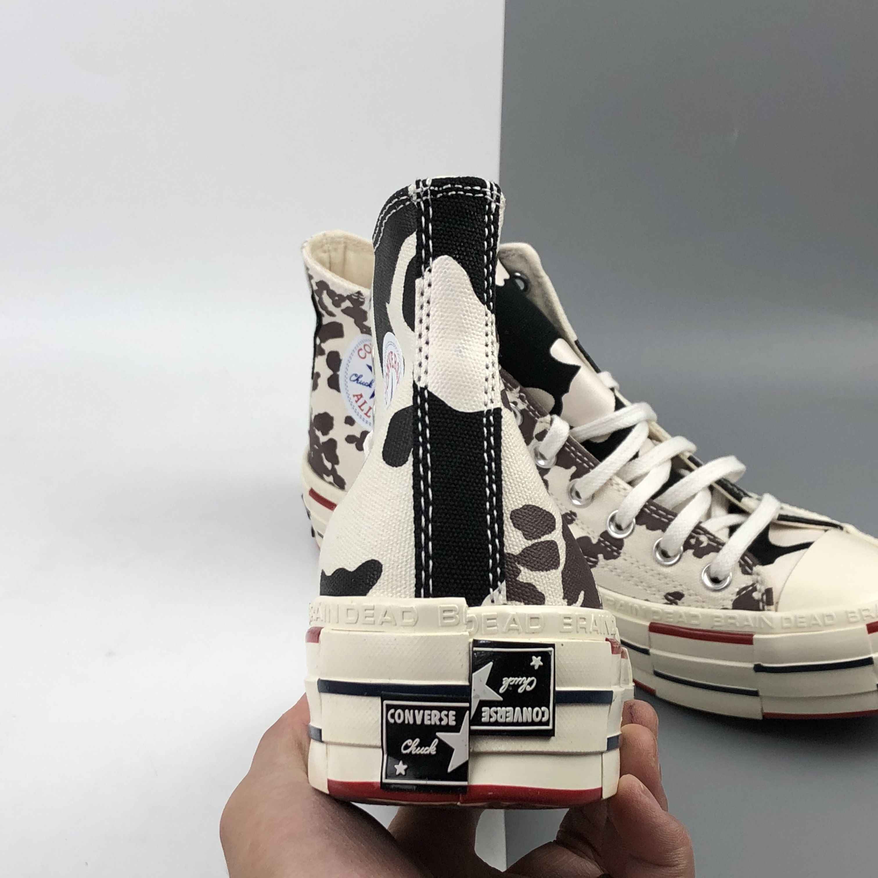 正貨Brain Dead x Converse Chuck 1970 2.0厚底高筒帆布鞋 男女休閒鞋 169946C