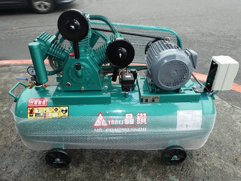 含稅【新宇五金工具行】台灣製造 晶鑽牌 5HP 單相 高壓空壓機 皮帶式空壓機！(特價)