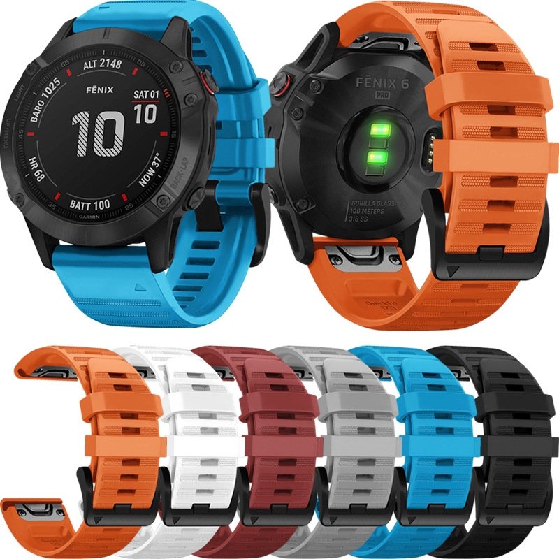 佳明錶帶Garmin Fenix6 Pro/5 plus/Forerunner 935/945官方同款快拆硅