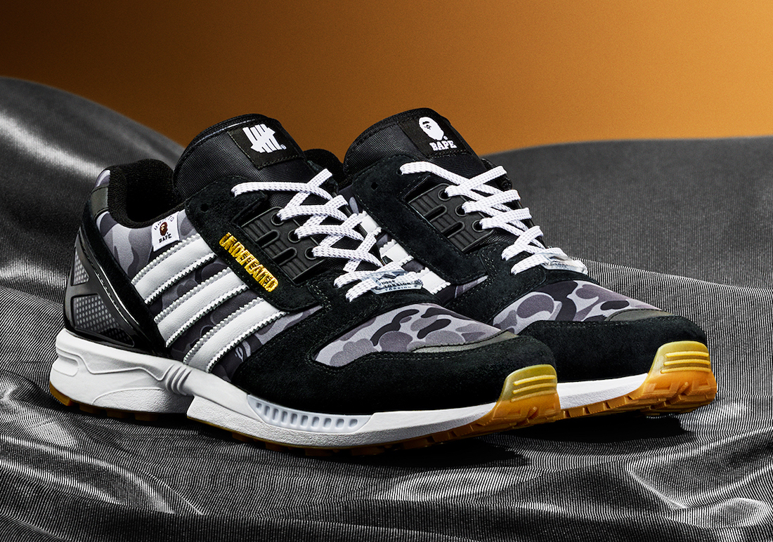 S.M.P】BAPE x Undefeated x adidas ZX 8000 黑白FY8852 | Yahoo奇摩拍賣