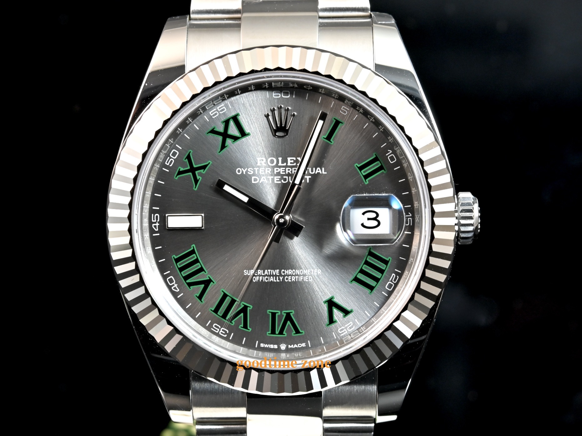 [好時計]ROLEX 勞力士 126334 Datejust 新卡21/04現貨 灰面綠羅馬 41mm LRK005