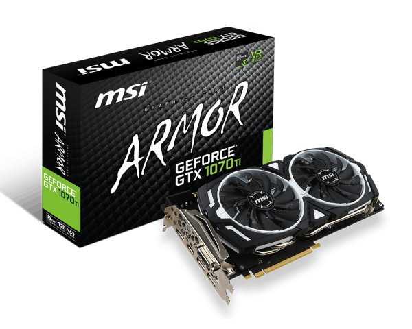 全新 MSI GTX 1070 Ti ARMOR 8G 顯示卡 3年保固/GTX1070TI  直購18900