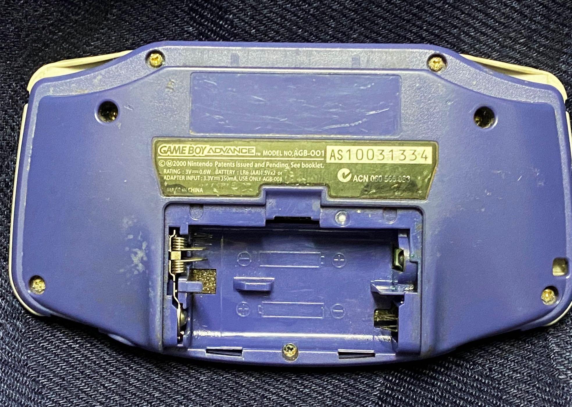 任天堂 Gameboy Advance GBA AGB-001藍色 掌機