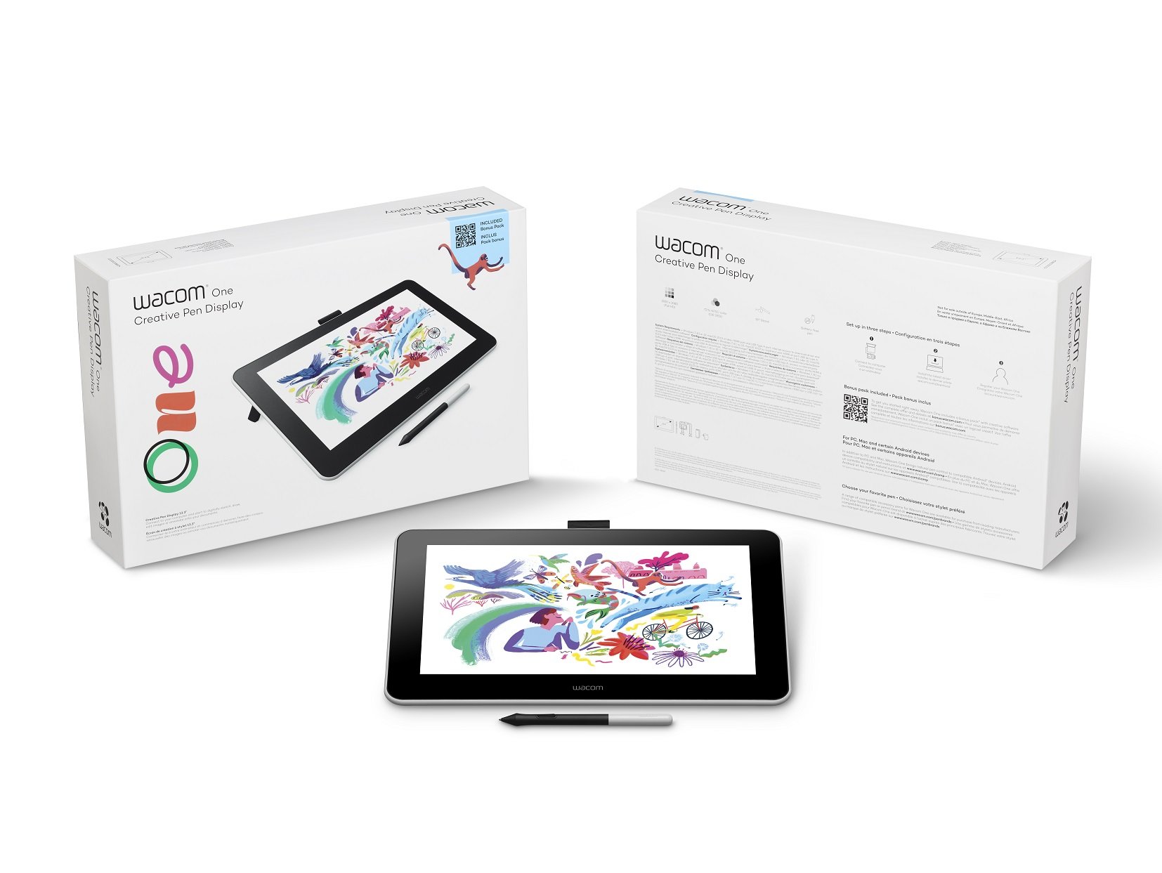 【Wacom 專賣店 新手入門款】Wacom One 13 液晶螢幕繪圖板 HDMI介面,解析度1920X1080現貨