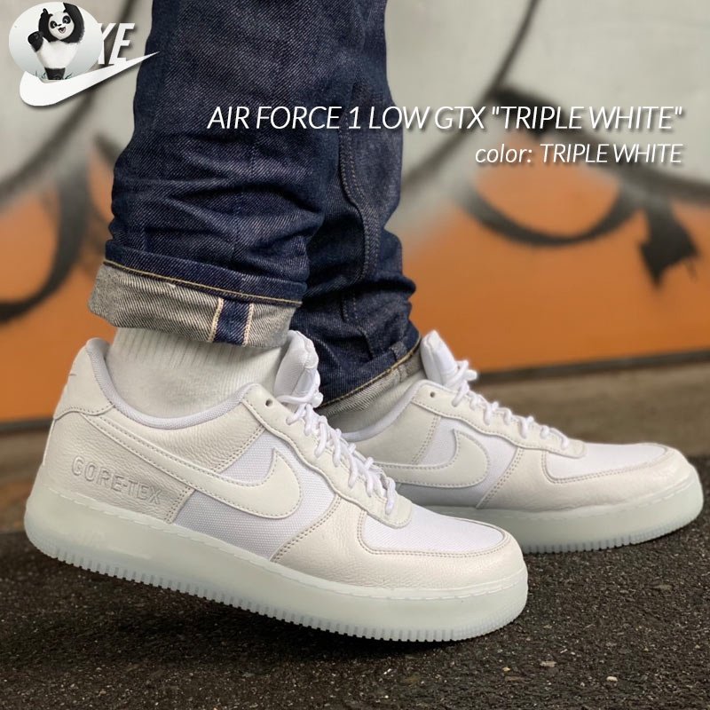 Nike Air Force 1 AF1 GTX Gore-tex 防水男女款DJ7968-100 情侶鞋白
