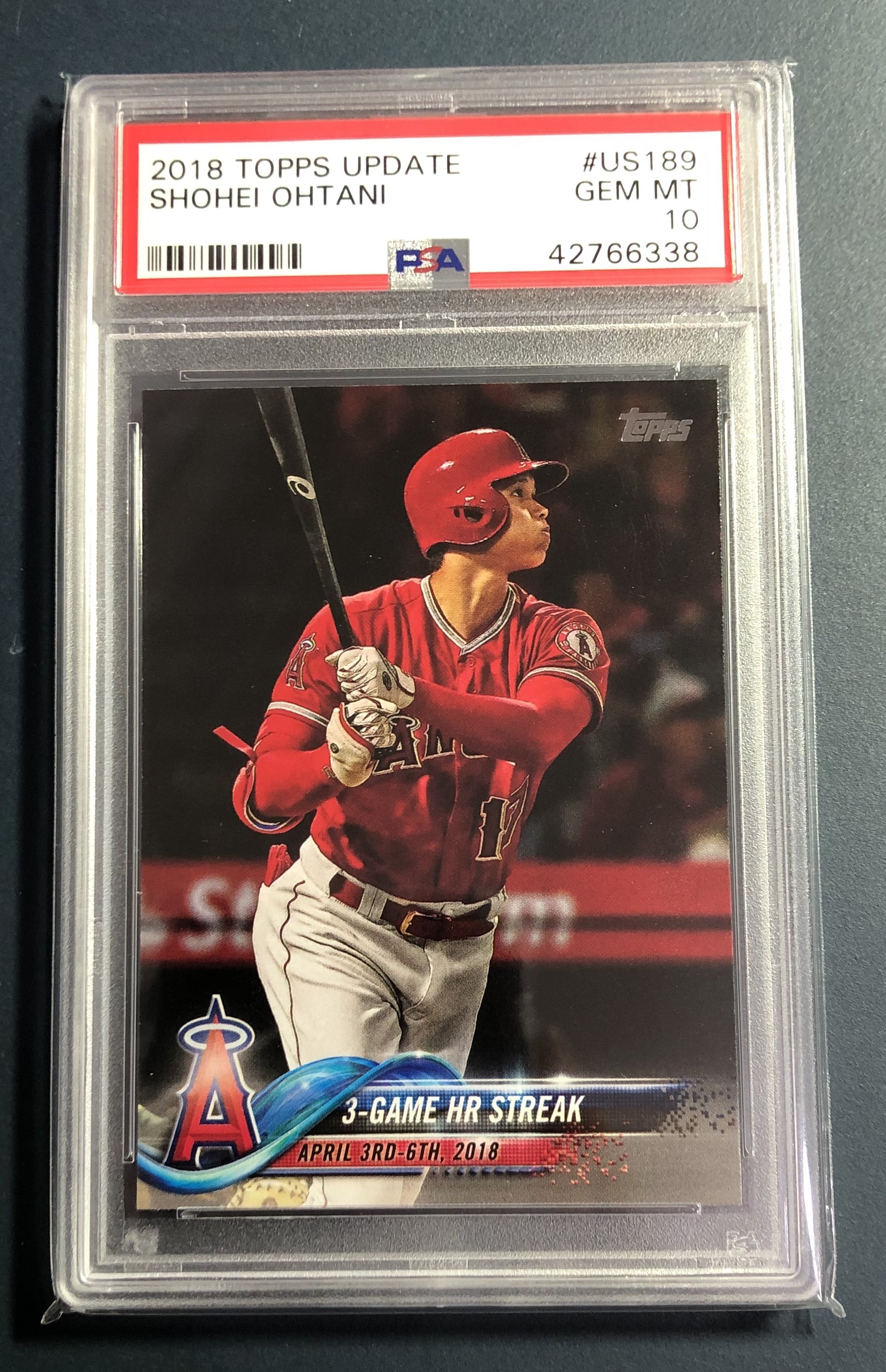 2018 Topps Update #US189 Shohei Ohtani RC PSA 10 大谷翔平鑑定卡球