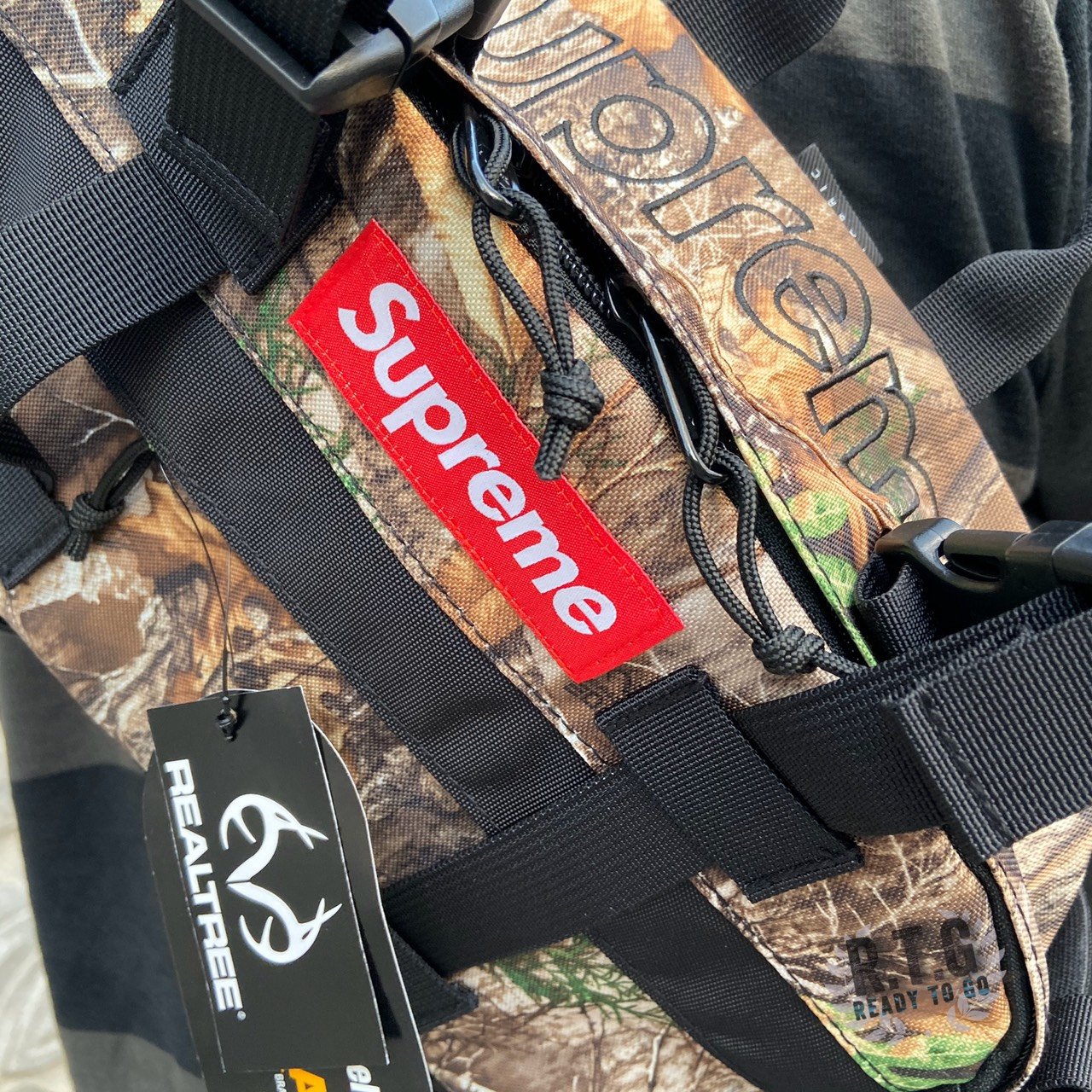 R.T.G】SUPREME FW 19 WAIST BAG 47TH 腰包楓葉迷彩側背經典正品現貨在