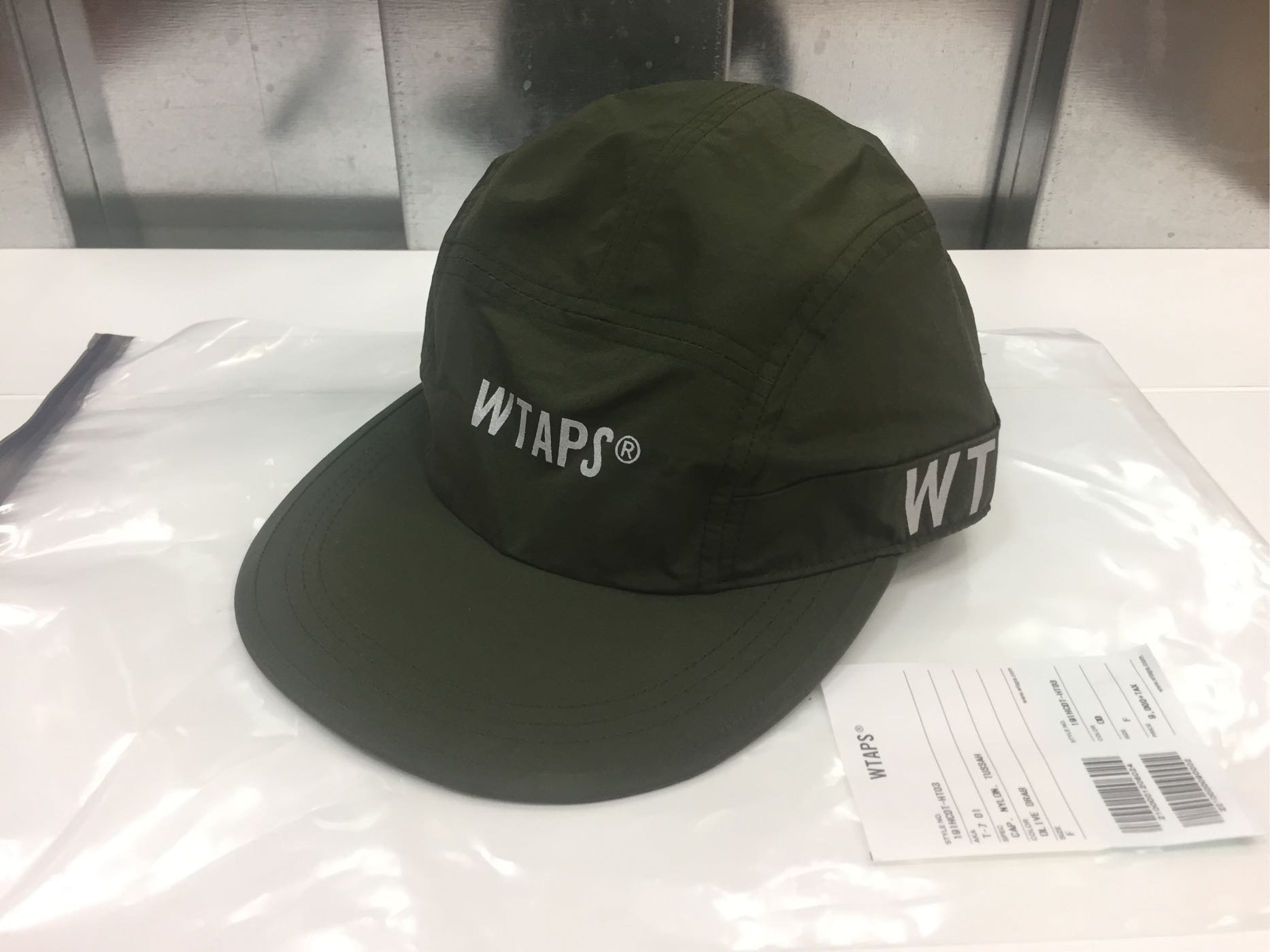 19ss Wtaps T-7 01 Cap Nylon Tussah 春夏軍綠反光軍帽| Yahoo奇摩拍賣