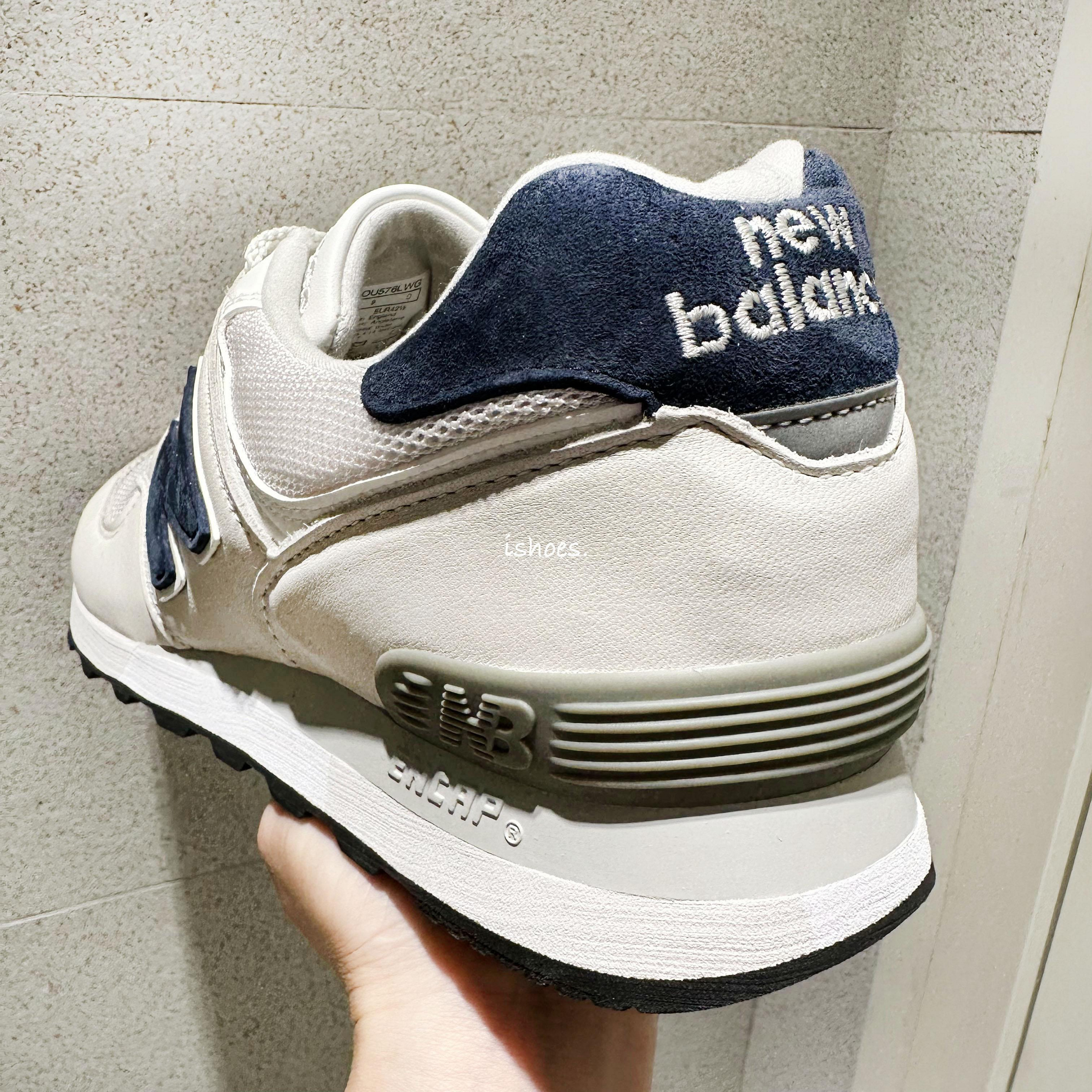 現貨iShoes正品New Balance 576 男鞋英制白藍皮革休閒復古鞋OU576LWG D