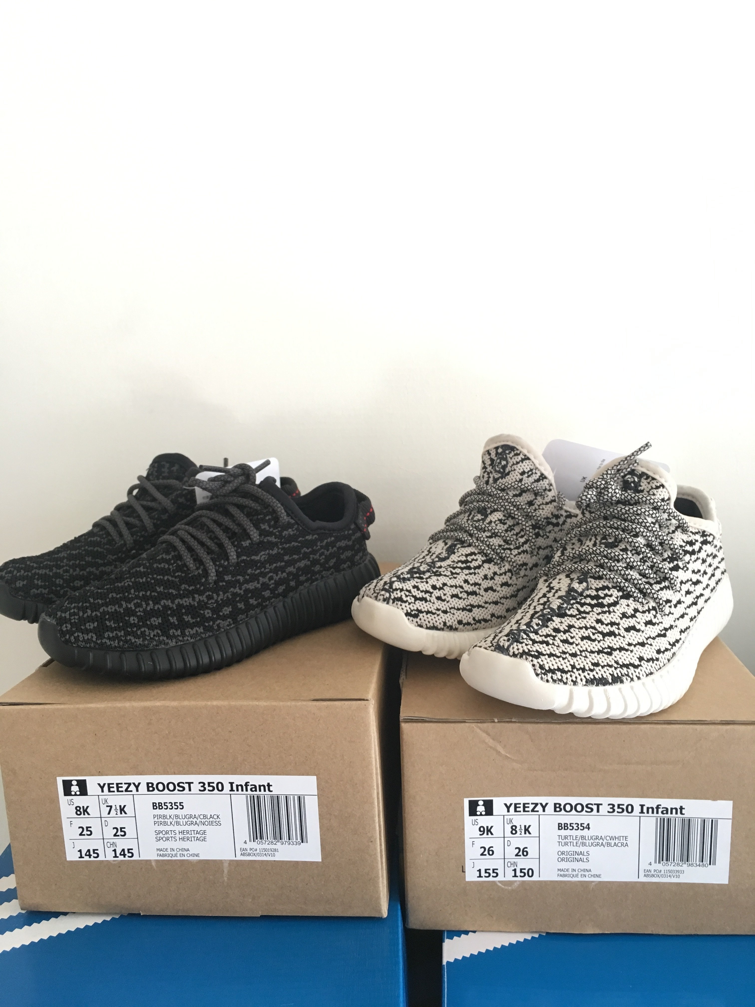 Adidas Yeezy Boost Infant 350 椰子白黑14.5 15.5 9K 8K 5K 童鞋紅