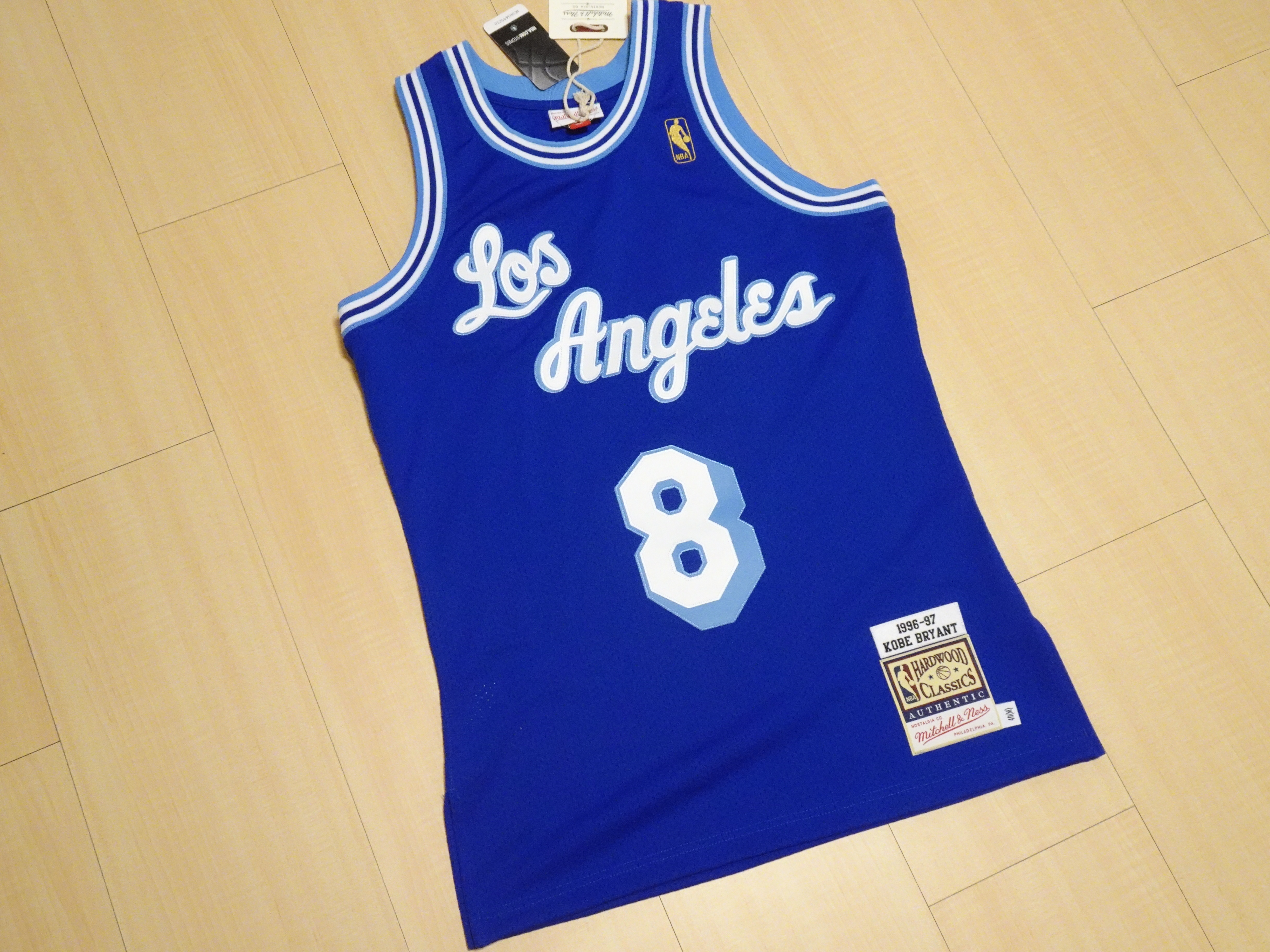 Mitchell & Ness Los Angeles Lakers 96 Kobe Bryant 草寫藍色湖人隊