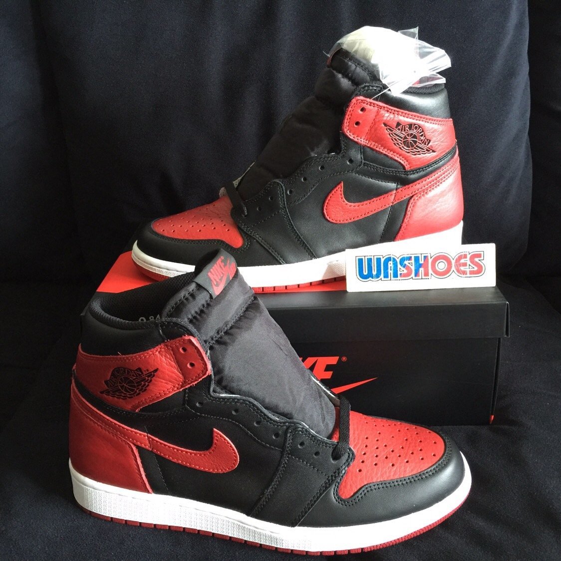 Washoes Nike Air Jordan 1 OG Banned 黑紅櫻木湘北555088-001 原版