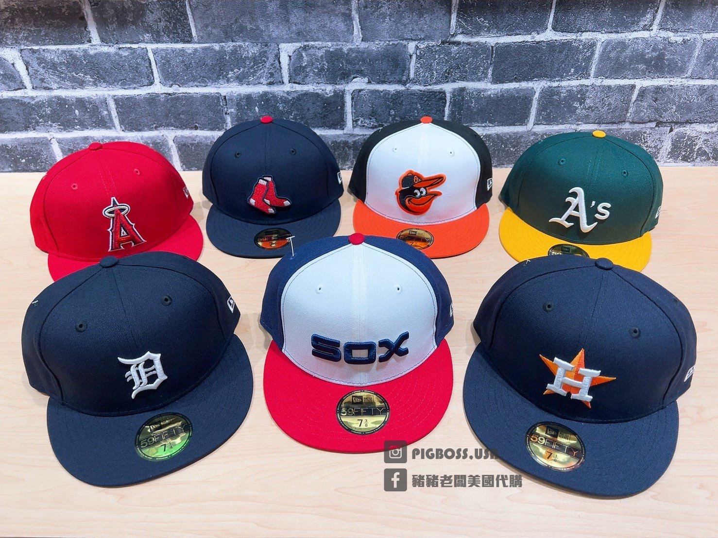 【豬豬老闆】NEW ERA 5950 MLB 主場 球員帽 7隊 白襪 天使 太空人 運動家 紅襪 金鶯 老虎