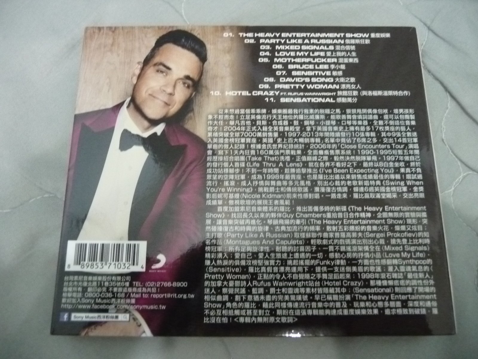 ☆LEMONed Hide☆出清二手台版Robbie Williams 羅比威廉斯重度娛樂