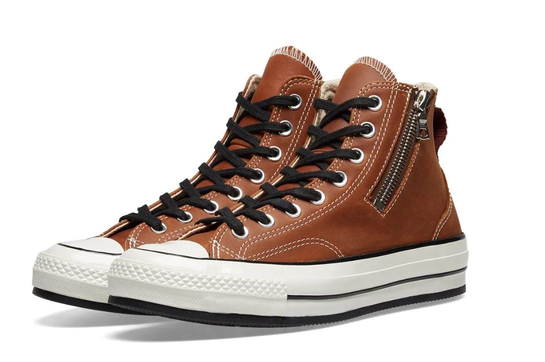 日貨代購CITY】CONVERSE CHUCK TAYLOR 1970S RIRI ZIP 頂級拉鍊牛皮棕